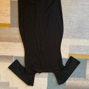 Black dress zipper back